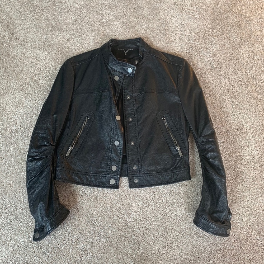 BCBG Leather lightweight jacket